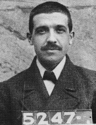 1920 mugshot of Charles Ponzi